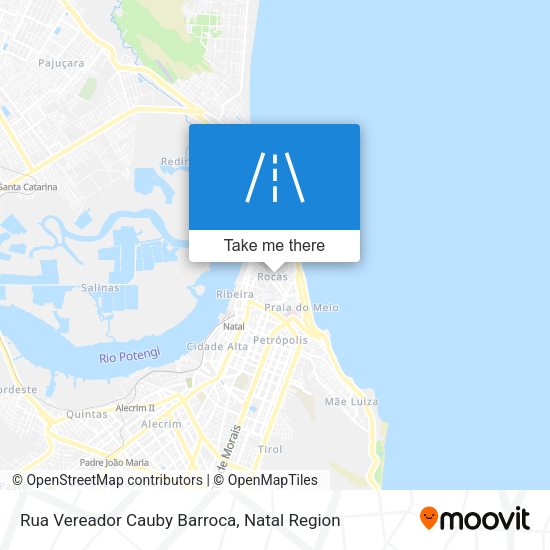 Rua Vereador Cauby Barroca map