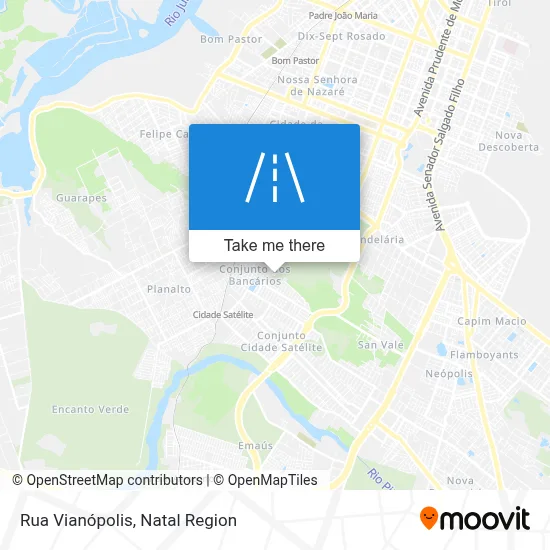 Rua Vianópolis map