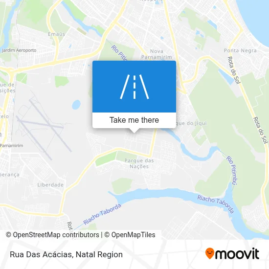 Rua Das Acácias map
