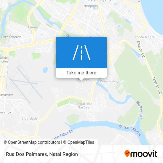 Rua Dos Palmares map