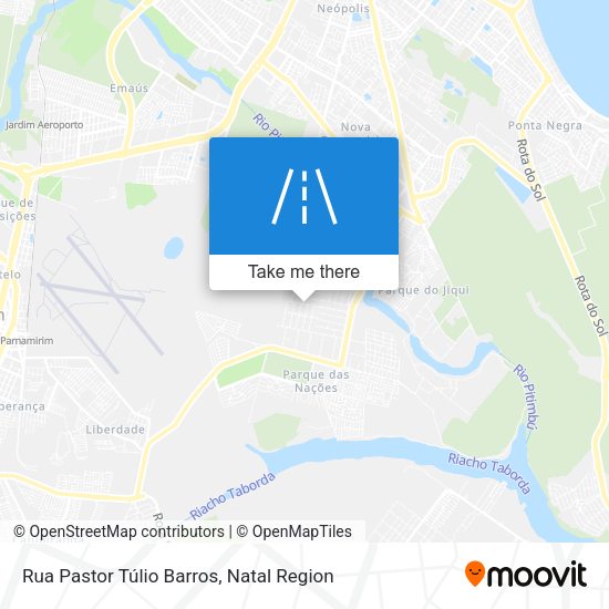 Rua Pastor Túlio Barros map