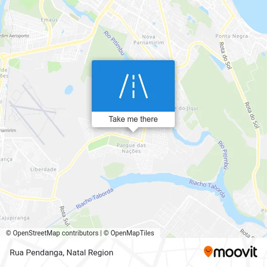 Rua Pendanga map
