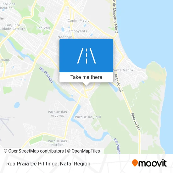 Rua Praia De Pititinga map