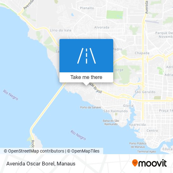 Mapa Avenida Oscar Borel