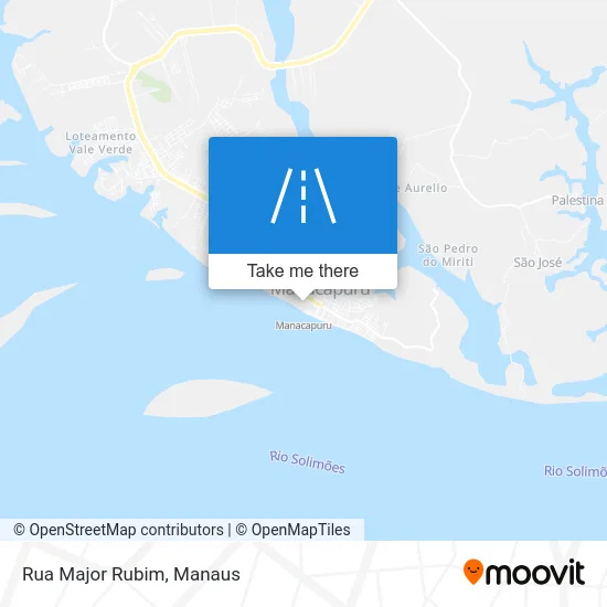Rua Major Rubim map