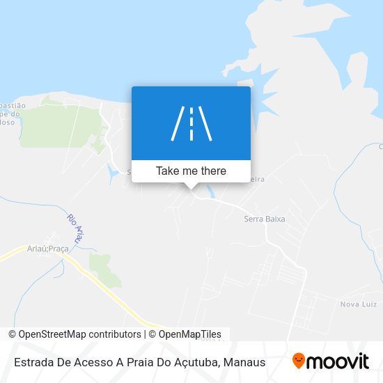 Estrada De Acesso A Praia Do Açutuba map