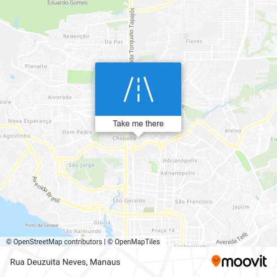 Rua Deuzuita Neves map