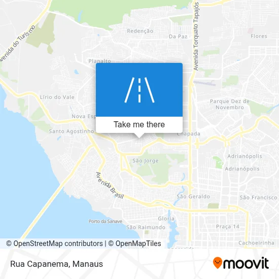 Rua Capanema map