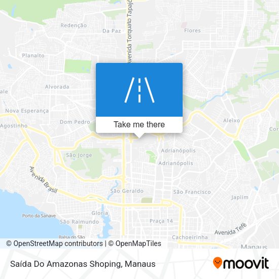 Saída Do Amazonas Shoping map