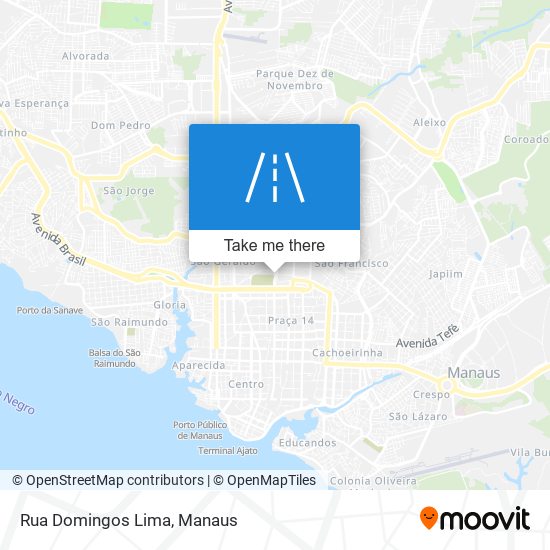 Mapa Rua Domingos Lima