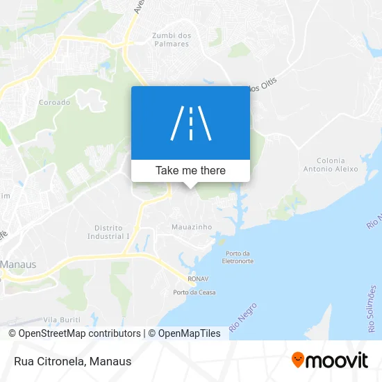 Rua Citronela map
