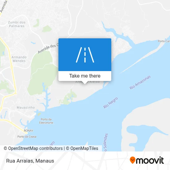 Rua Arraias map
