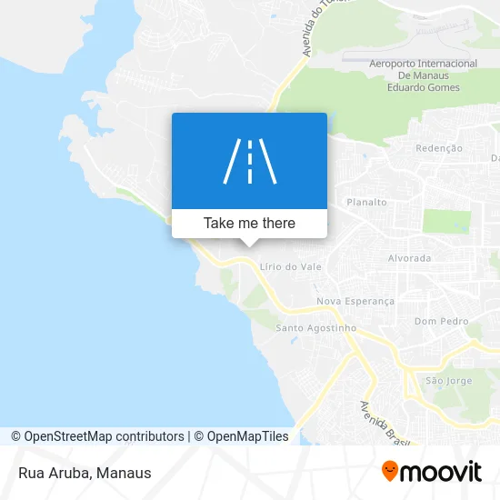 Rua Aruba map
