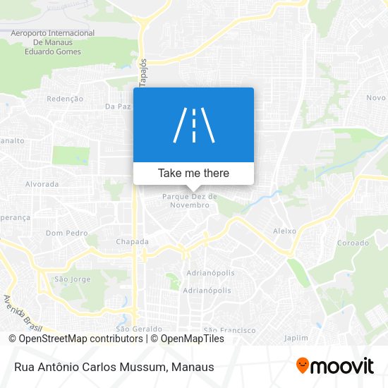 Rua Antônio Carlos Mussum map