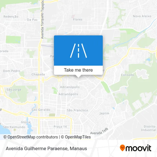 Mapa Avenida Guilherme Paraense