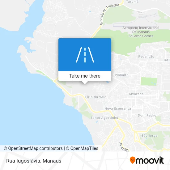 Rua Iugoslávia map
