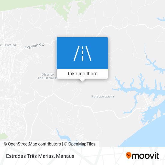 Estradas Três Marias map