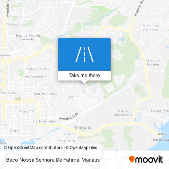 Mapa Beco Nossa Senhora De Fatima