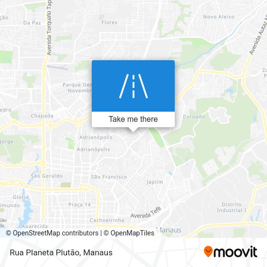 Rua Planeta Plutão map