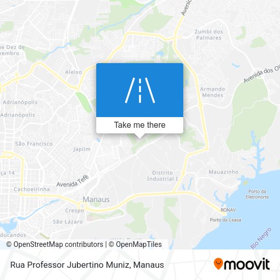 Rua Professor Jubertino Muniz map
