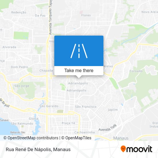 Rua René De Nápolis map