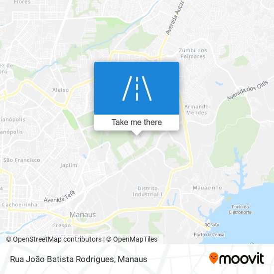 Mapa Rua João Batista Rodrigues