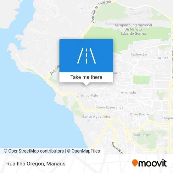 Rua Ilha Oregon map