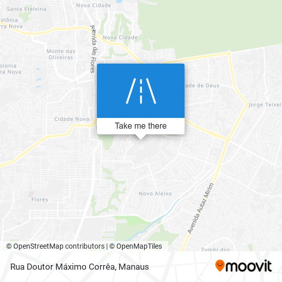 Mapa Rua Doutor Máximo Corrêa