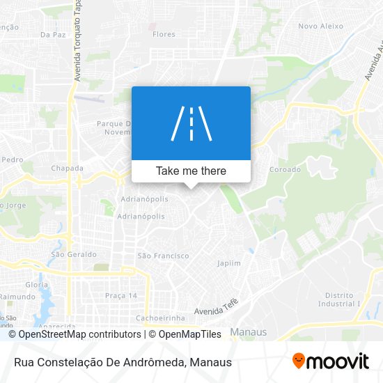 Rua Constelação De Andrômeda map