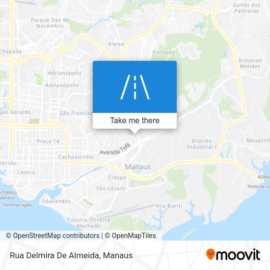 Rua Delmira De Almeida map