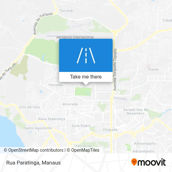 Rua Paratinga map