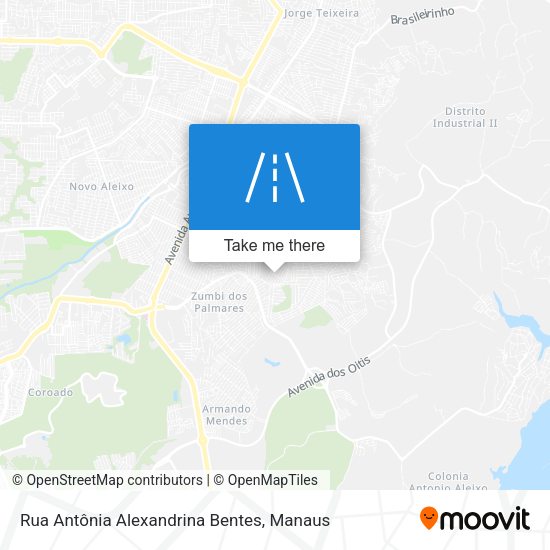 Rua Antônia Alexandrina Bentes map