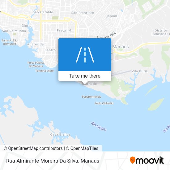 Rua Almirante Moreira Da Silva map