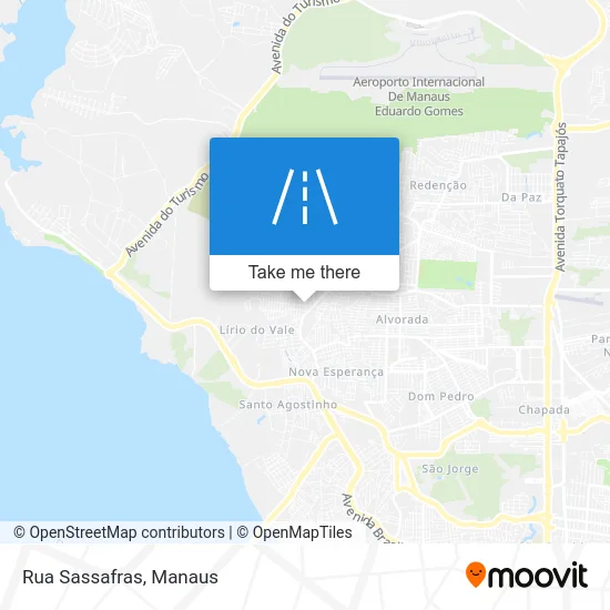 Rua Sassafras map