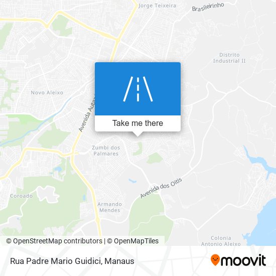 Mapa Rua Padre Mario Guidici