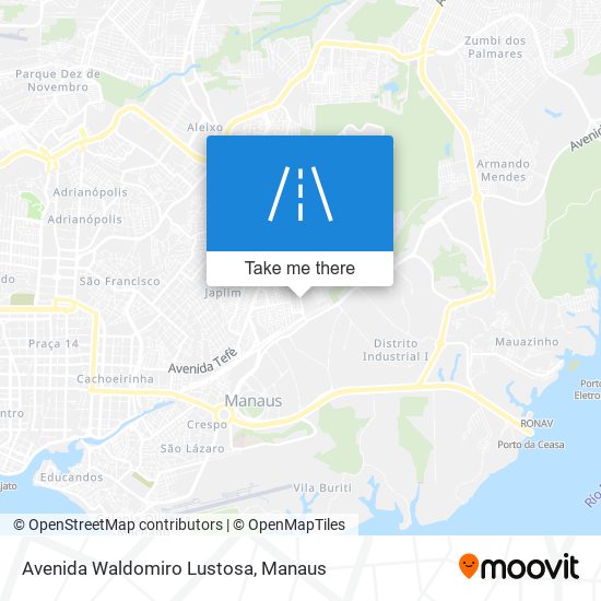 Mapa Avenida Waldomiro Lustosa