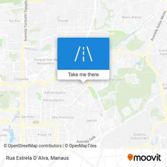 Rua Estrela D`Alva map