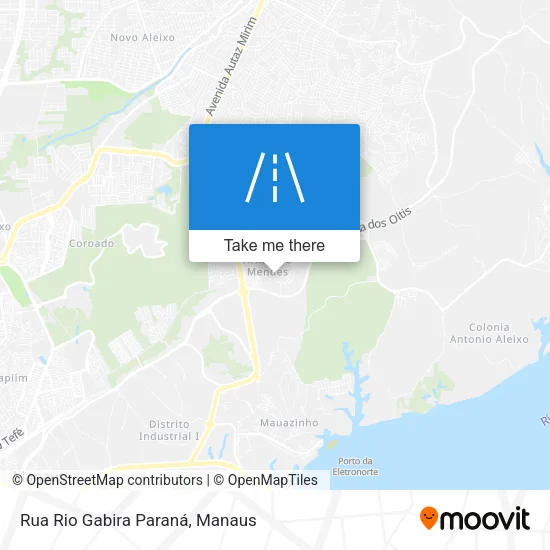 Rua Rio Gabira Paraná map