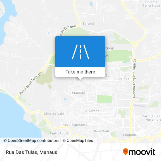 Rua Das Tuias map