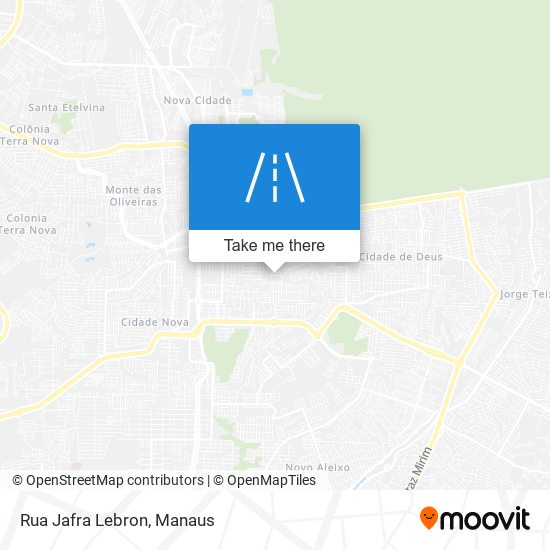 Rua Jafra Lebron map