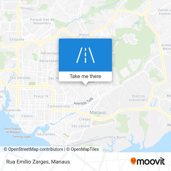 Rua Emílio Zarges map