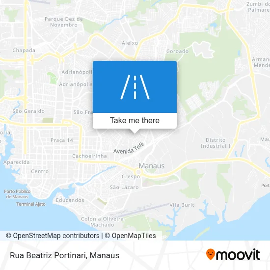 Rua Beatriz Portinari map