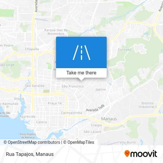 Rua Tapajos map