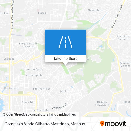 Complexo Viário Gilberto Mestrinho map