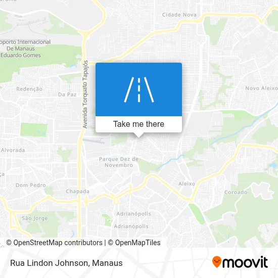 Rua Lindon Johnson map