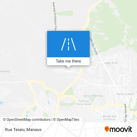 Rua Teseu map
