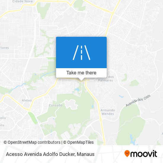 Acesso Avenida Adolfo Ducker map