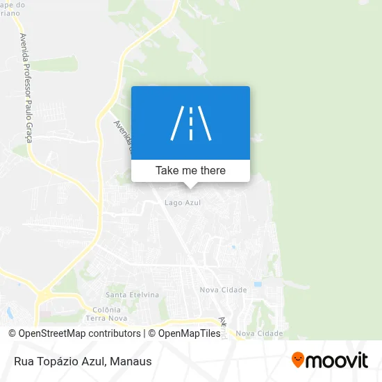 Rua Topázio Azul map