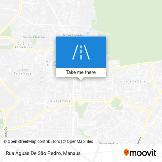 Mapa Rua Águas De São Pedro