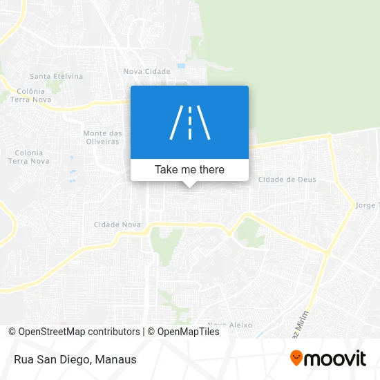 Rua San Diego map